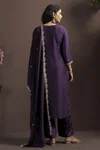 Ethnic Vichitra Silk Size Combo Kurti With Bottom Dupatta
